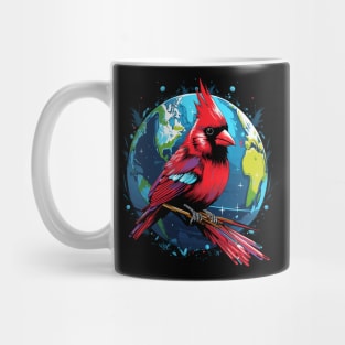 Cardinal Bird Earth Day Mug